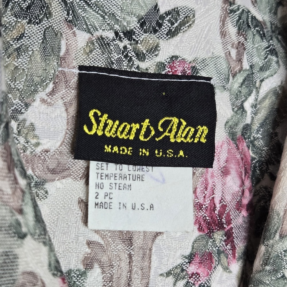 Vtg Stuart Alan Floral Tapestry Blazer Jacket Size 14 Pastel 80s Cottagecore - Picture 2 of 13